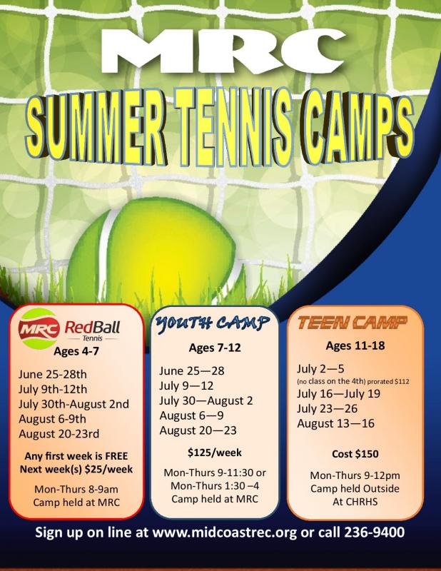 Summer Tennis Camps PenBay Pilot